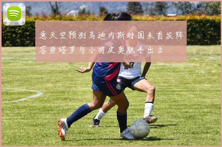 意天空预测乌迪内斯对国米首发阵容劳塔罗与小将皮奥联手出击